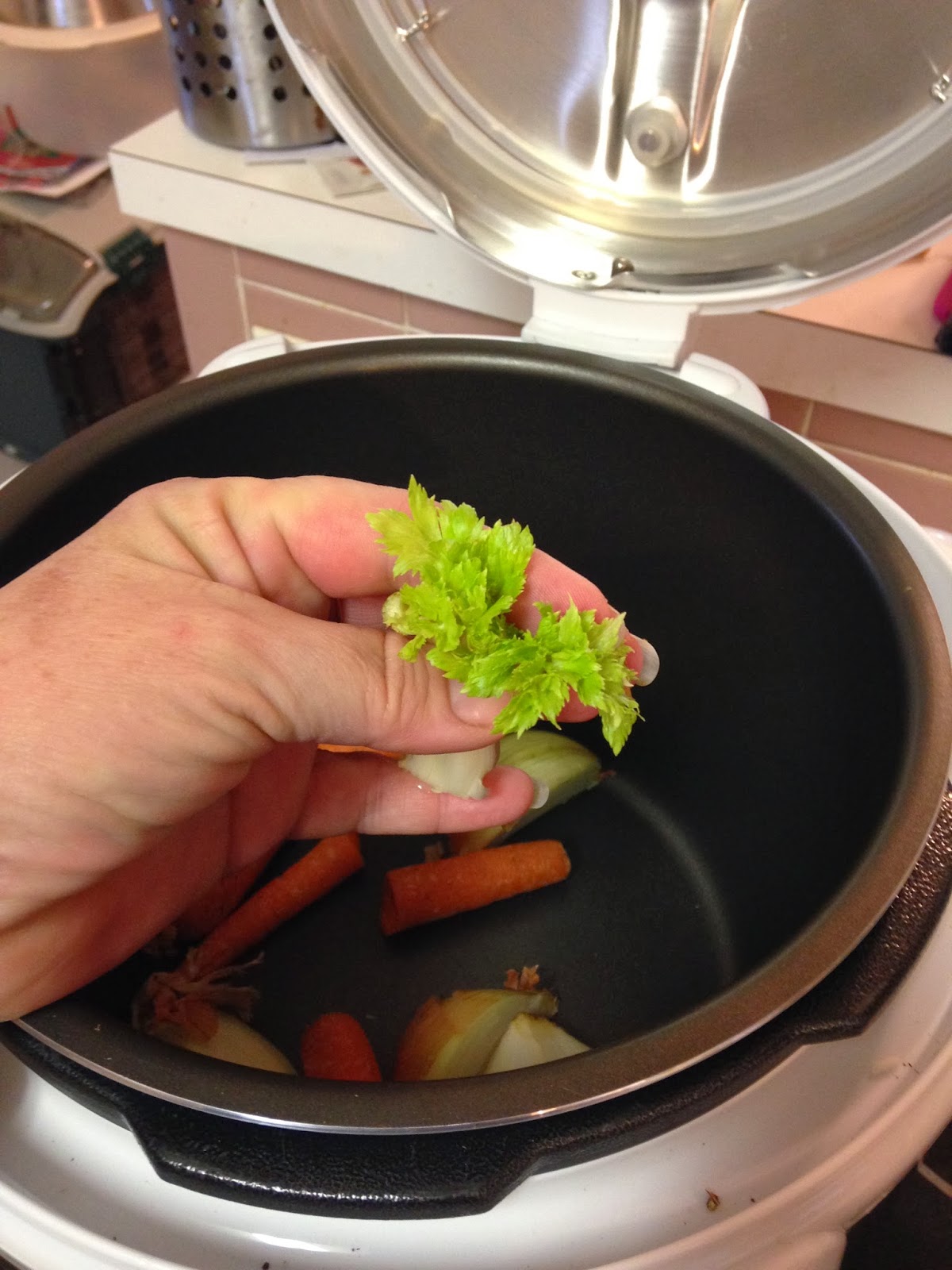 Tracy Cooks in Austin: Whole Chicken in the pressure cooker, the new