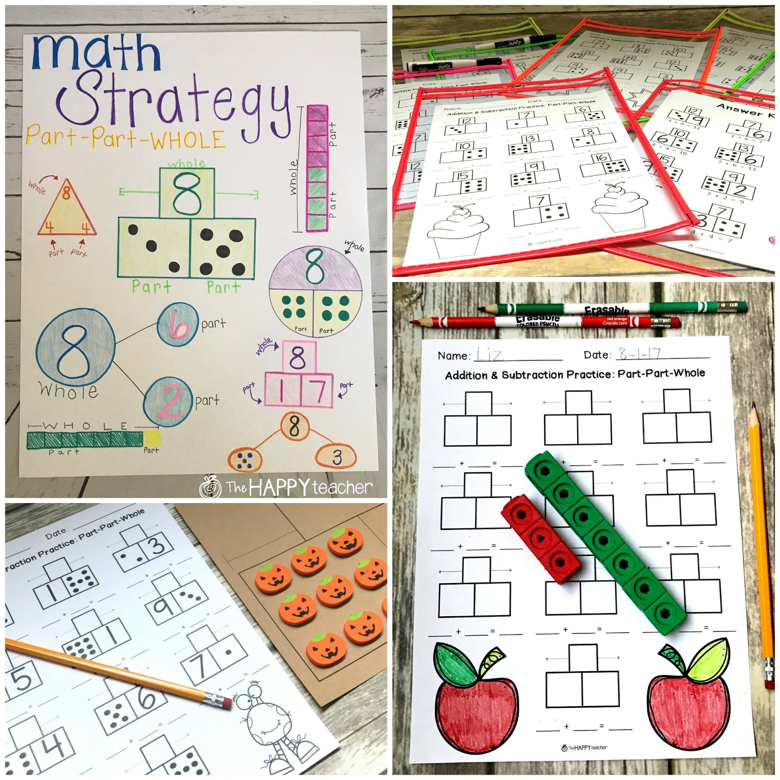 Addition and Subtraction Strategies | TheHappyTeacher