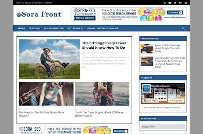 Glossy Blogger Template