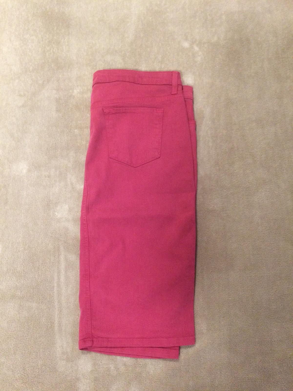 Colored Denim Skirts: Cherry Pink