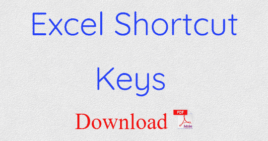 Download Excel Shortcut Keys Pdf Download Excel Shortcut Keys Pdf