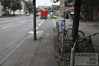 Kieler Straße / Oeverseestraße - Gemeinsamer Geh- und Radweg