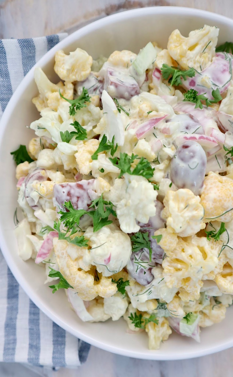 My Sweet Savannah refreshing & healthy cauliflower summer salad