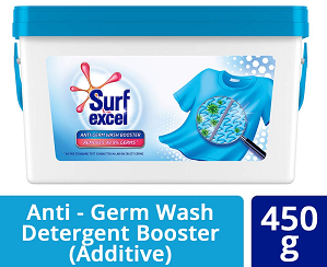 Surf excel Anti-Germ Wash Booster Detergent Additive 450 g worth Rs.200 for Rs.107 @ Amazon
