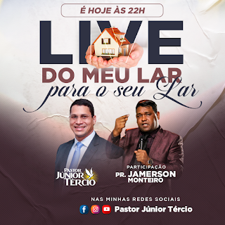 Criação de Banner de Live Pastor Júnior Tércio