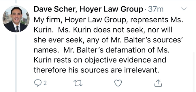 Attorneys for #MeToo reporter sued for defamation ask federal judge to protect him, survivors, and witnesses from attacks by plaintiff Danielle Kurin [Updated June 21]