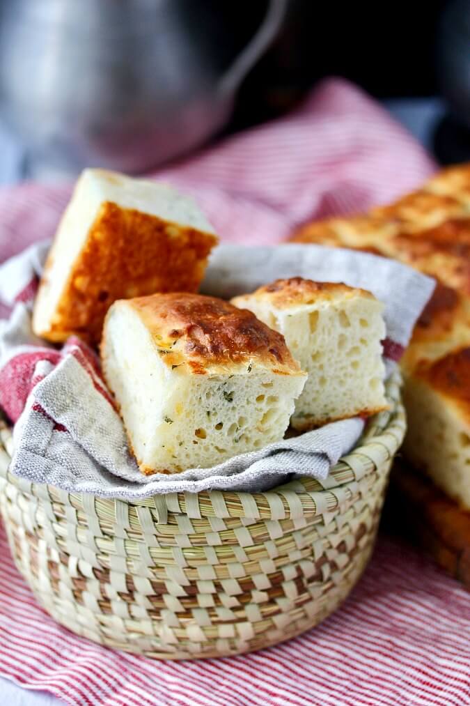 Cheesy Potato and Thyme Pavé Bread Karen's Kitchen Stories