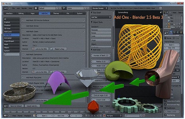 Blender mesh addon