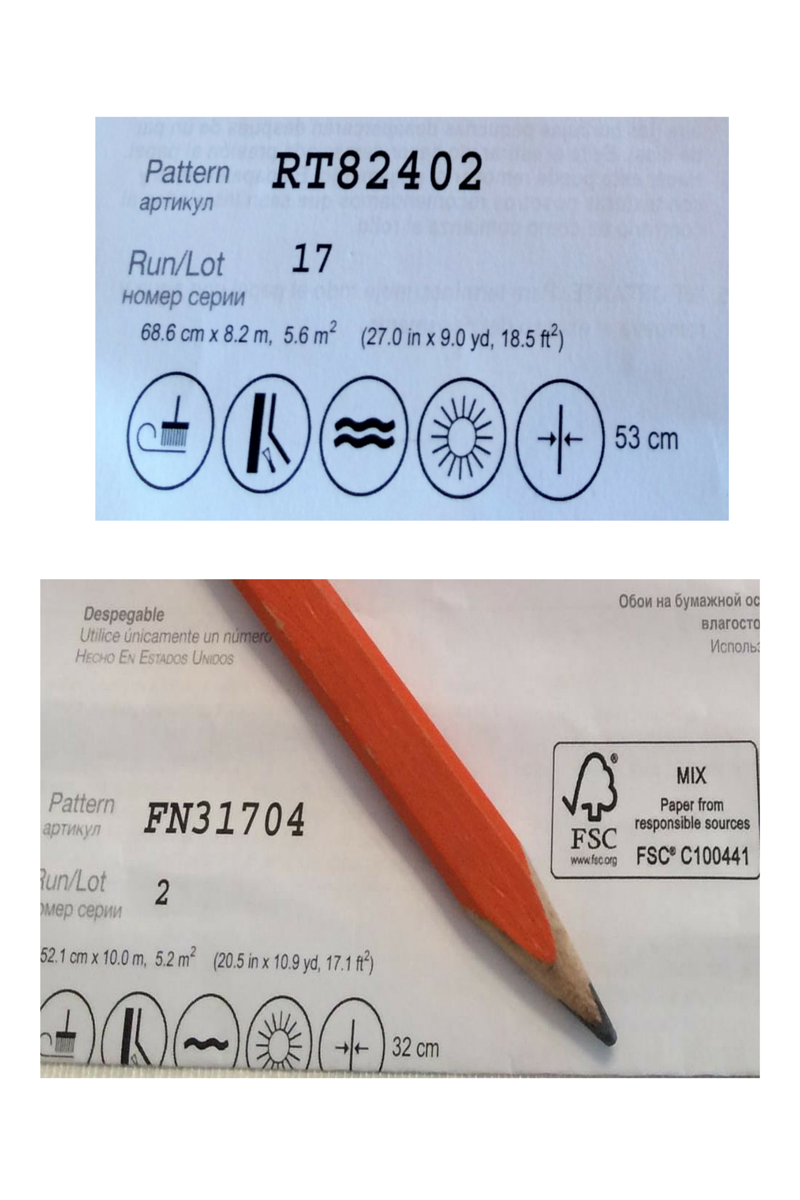 TnWallpaperHanger Wallpaper What do the symbols on the label mean?