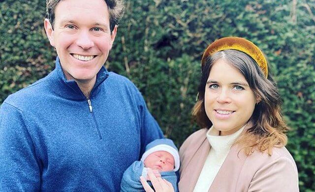 Baby August is Princess Eugenie and Jack Brooksbank's first child and her parents Andrew and Sarah Ferguson. Queen Elizabeth and Prince Philip