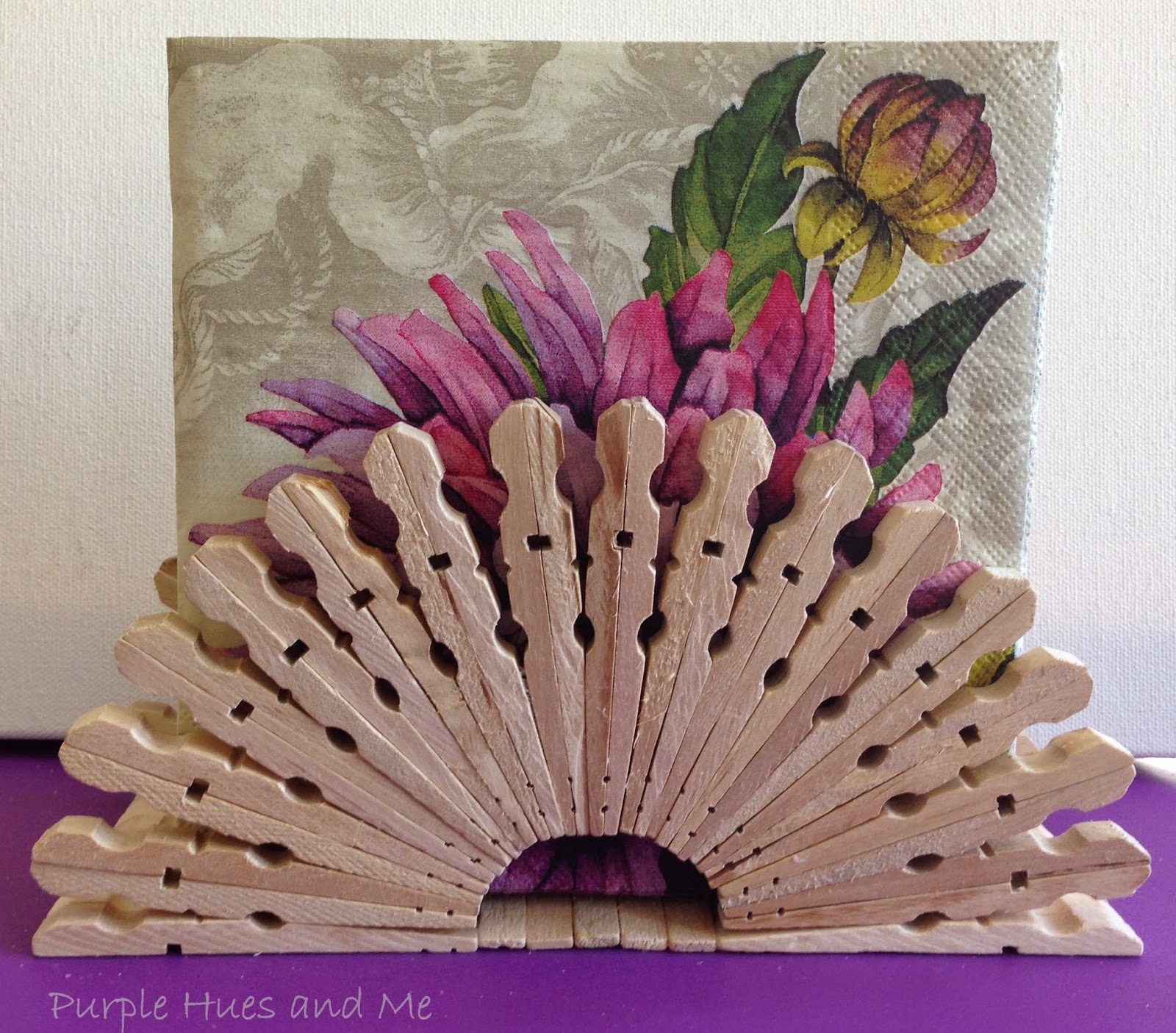 Vintage, Paint and more... clothespin napkin holder feature