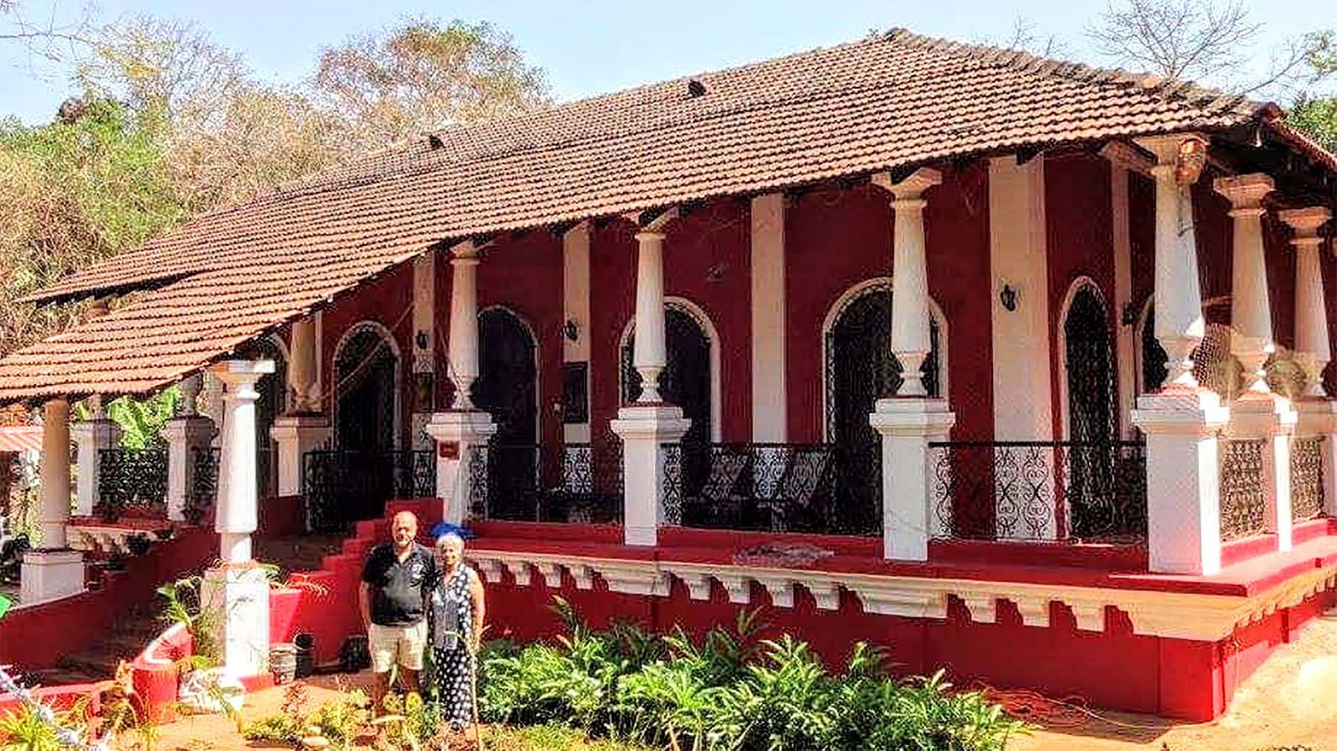 Vintage houses of Goa, India built by natives in IndoPortuguese architecture
