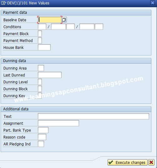 My SAP Financials How to Mass Edit The Assignment Field in Customer