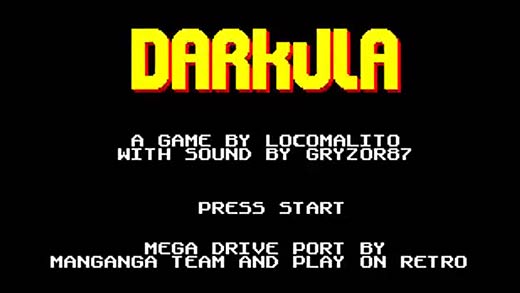 La conversión de Darkula para Mega Drive sigue viento en popa. ¡Nuevo vídeo!