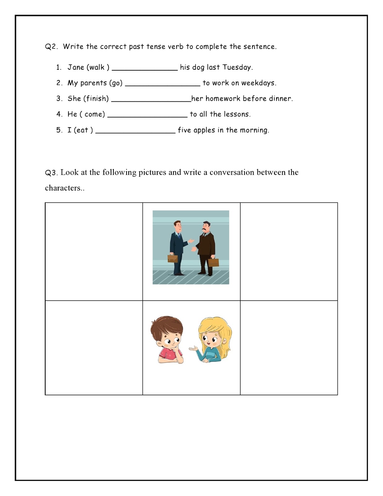 Subjective homework picture