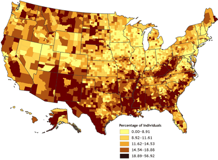 Stephen's Map Catalog: Univariate Choropleth Map