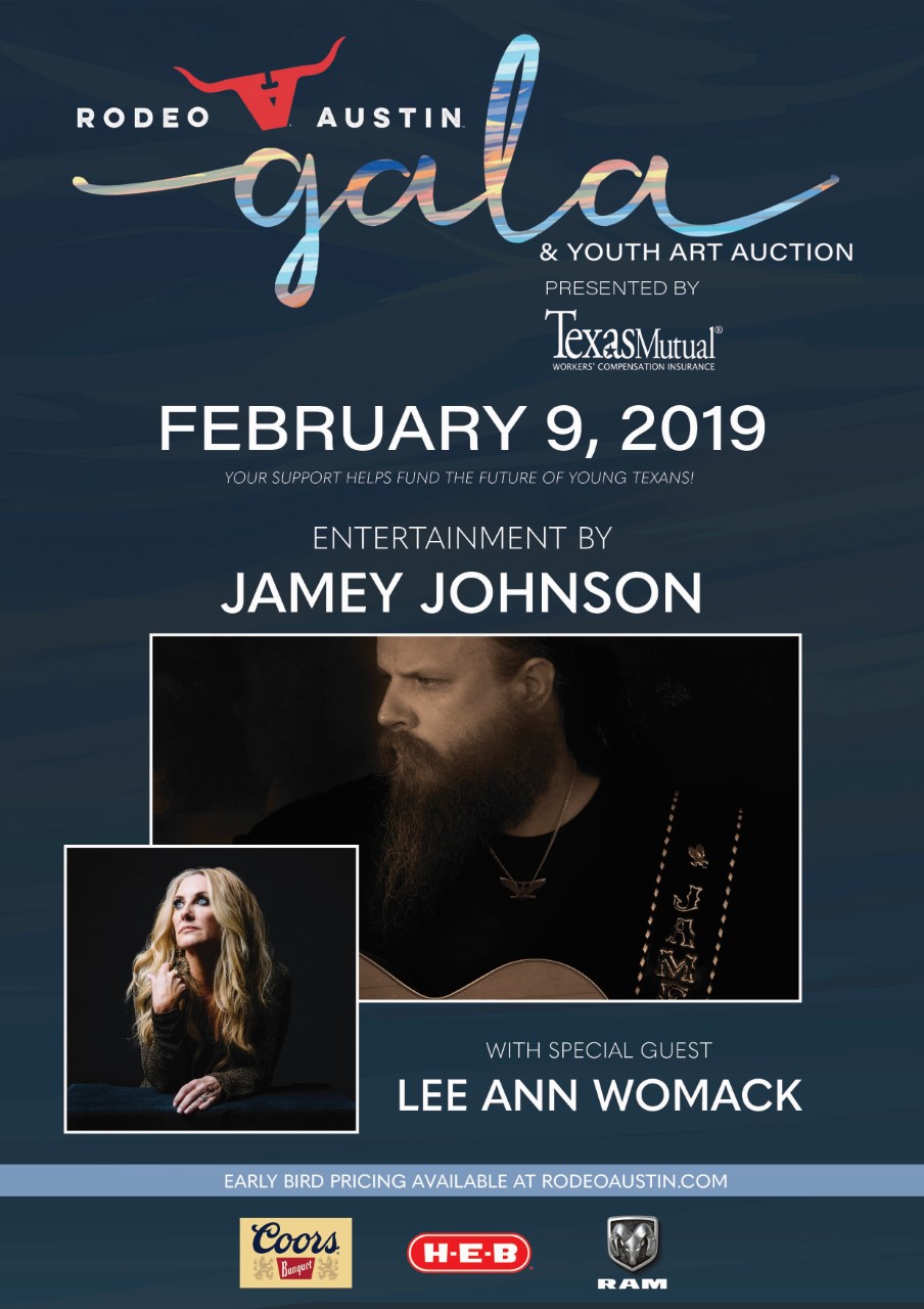 RODEO AUSTIN GALA AND YOUTH ART AUCTION ENTERTAINMENT ANNOUNCED