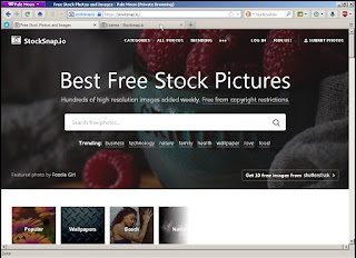Salah satu website yang menyediakan gambar gratis, yaitu stocksnap.io