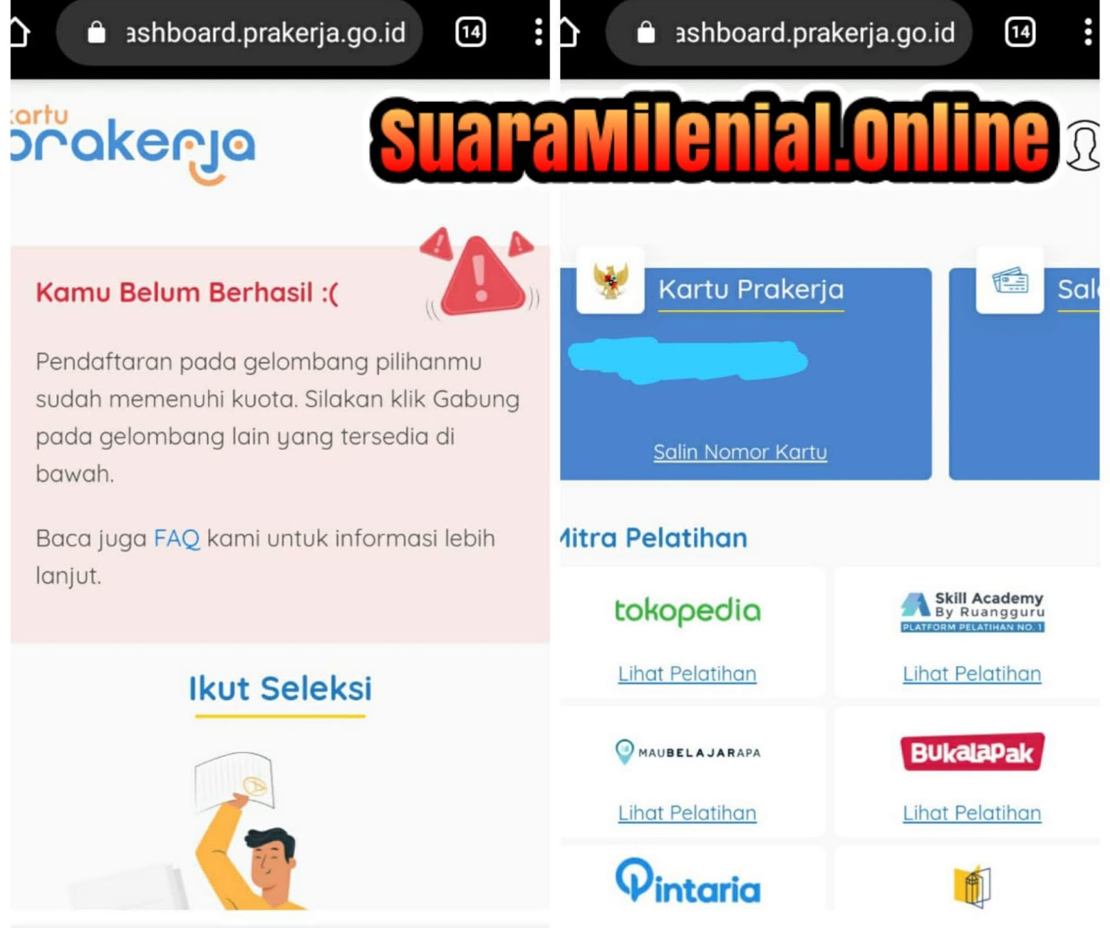 Peserta Yang Tidak Lulus Gelombang I Kartu Pra Kerja 2 Tahapan Yang Perlu Dilakukan