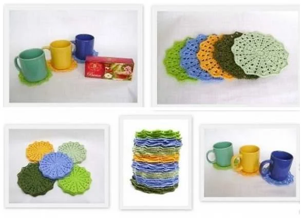 posavasos crochet, hogar tejido, patrones ganchillo