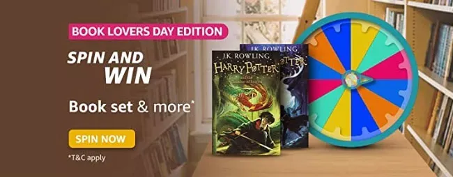 Book Lovers Day Edition Spin and Win