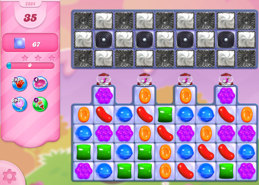 Candy Crush Saga level 2864 Candy Crush Saga level 2864