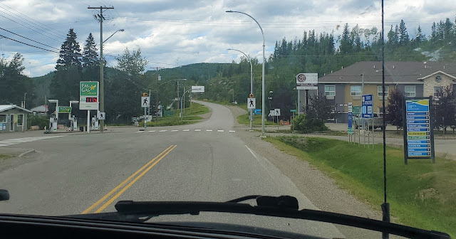 Passing town of Hudson's Hope on Highway 29