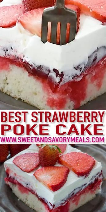 Best Strawberry Poke Cake Easy Recipes