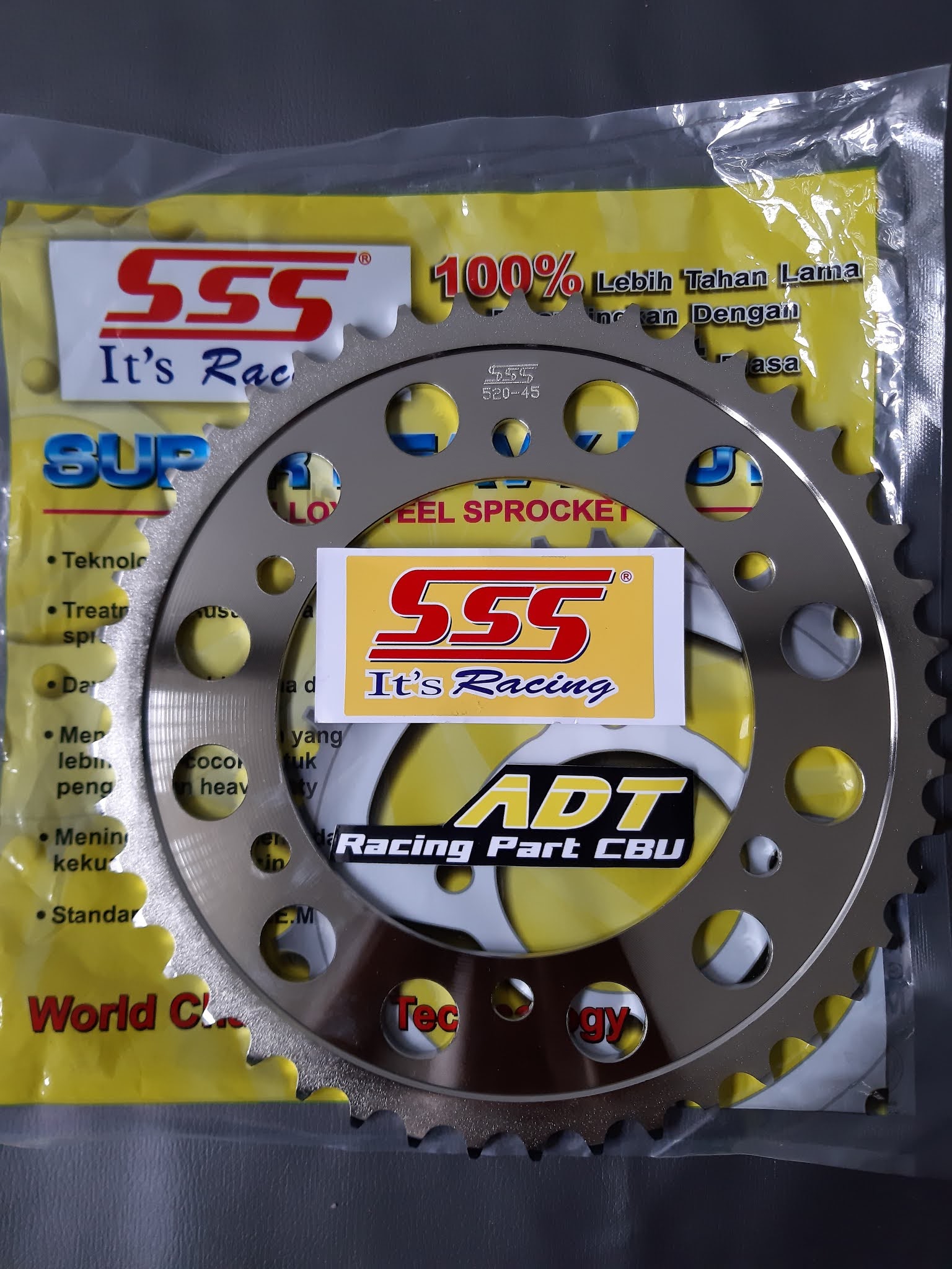 ADTRACING // SPARE PARTS MOTOR CBU DAN PART RACING DRAG BIKE / ROADRACE GEAR SSS RACING GEAR