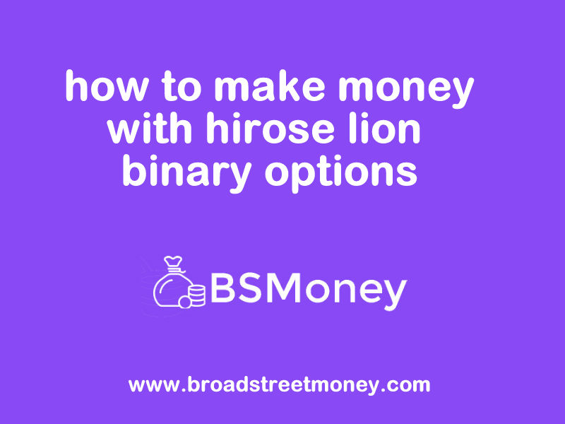 making money with binary options