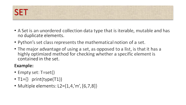 Data Types of Python: Mutable- List, Set, Dictionary; Immutable- Number ...