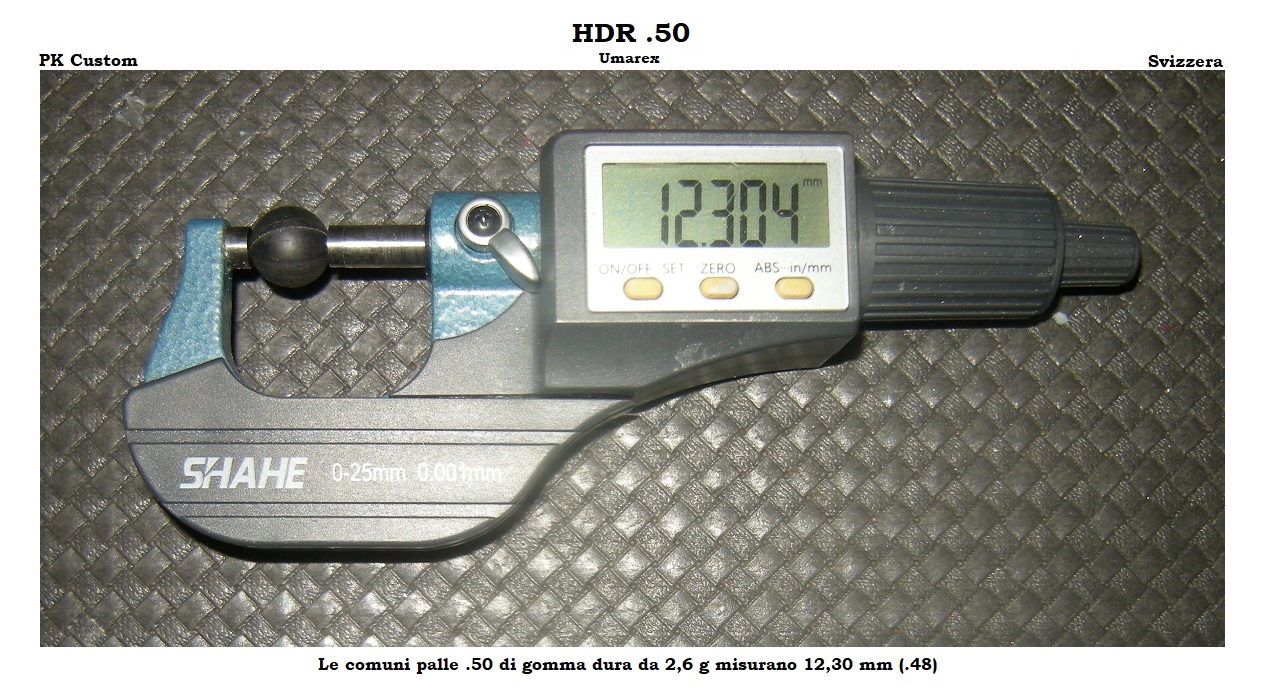 vedi testo scelta 2,4 grammi riutilizzabili HDR 50 cal.50 munizioni 1 