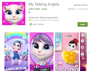 games anak perempuan my talking angel