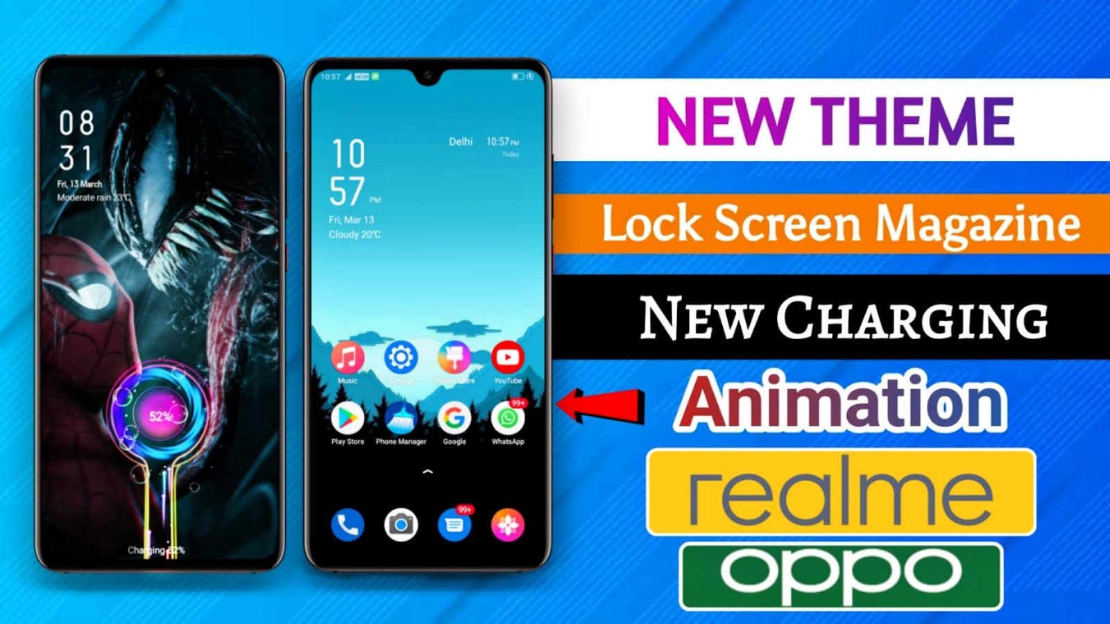 REALME & OPPO LOCK SCREEN MAGAZINE THEME