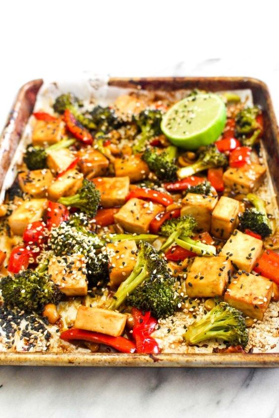 Sheet Pan Chinese Cashew Tofu Easy Recipes for Every Meal