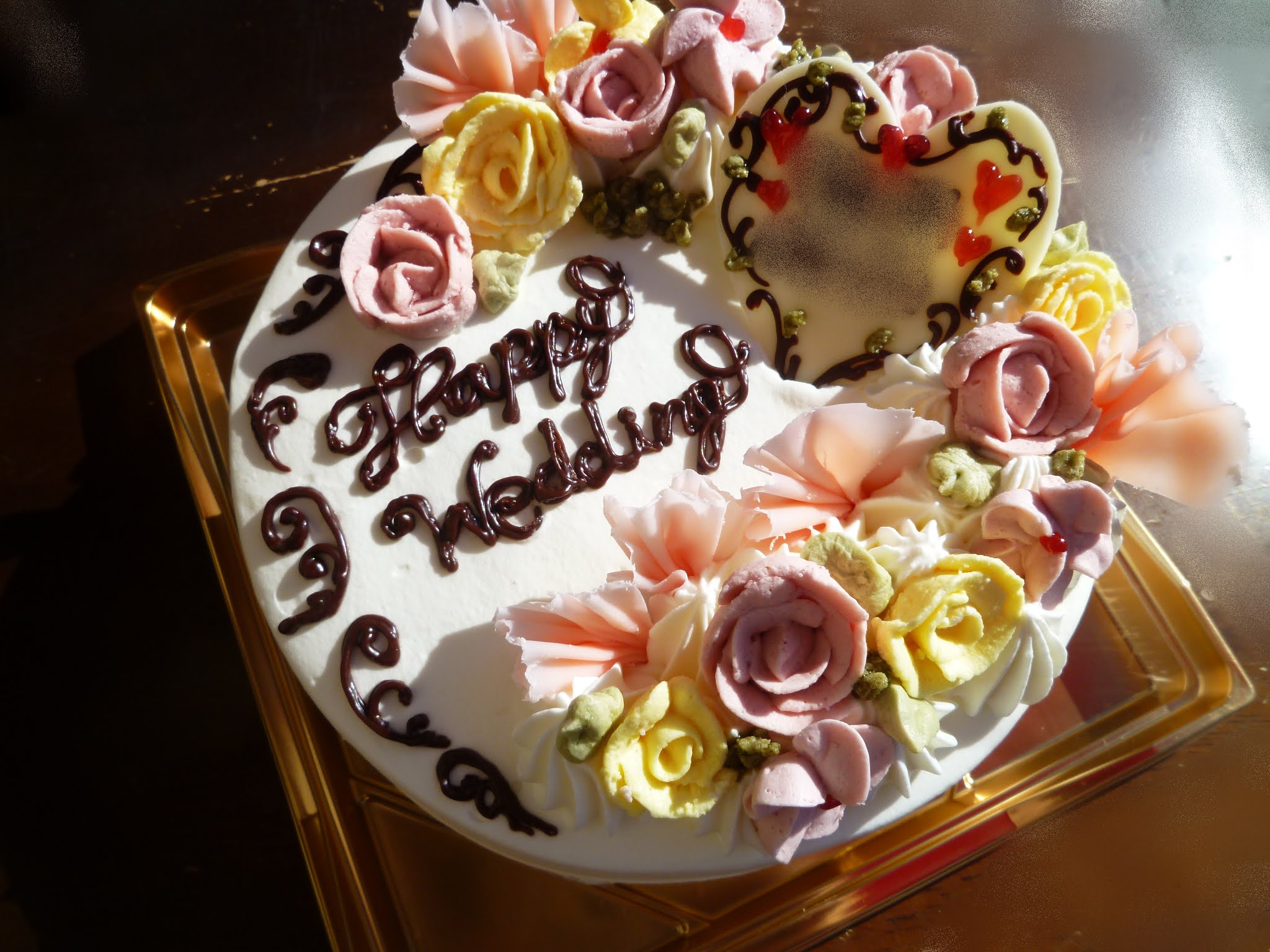 神奈川県小田原市中里のケーキ屋フロマージュのブログ 結婚祝いデコレーションケーキ