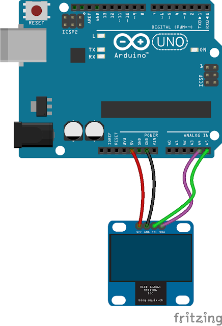Arduino e SSH1106 Display oled 1.3 pollici | danielealberti.it