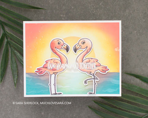 Honey Bee Stamps Summer Release 2020 | Handmade Cards created by Sara Sherlock, featuring Honey Bee Stamps Birds of Paradise, Tropical Tweets, and Paradise Blooms Stamp and Honey Cut Die sets.  Tropical themed cards, with exotic birds and flowers.