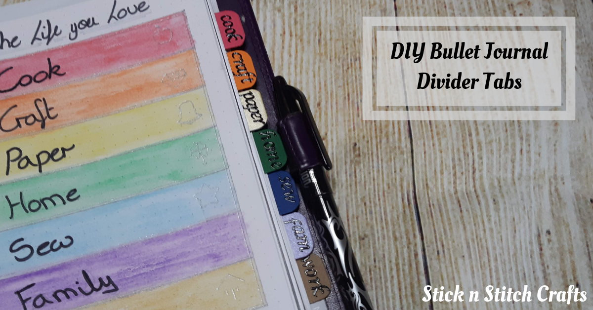 simplycrafting DIY Bullet Journal Divider Tabs