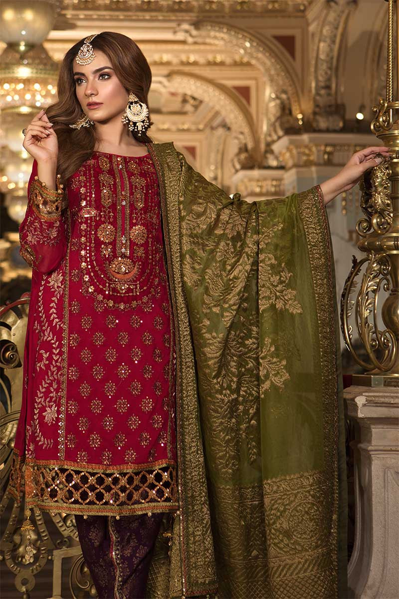 Maria B Unstitched Mbroidered Collection 2019 Nauratan (BD1509) Maria B Unstitched Mbroidered Collection 2019 Nauratan (BD1509)