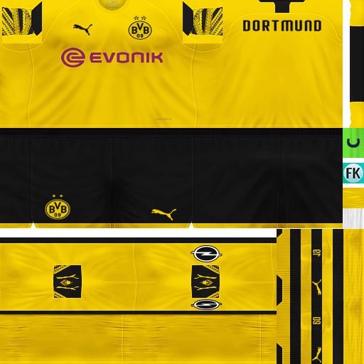 ultigamerz: PES 6 Borussia Dortmund 2019-20 Home Kit