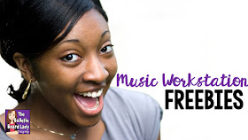 Music workstation freebies from popular TeachersPayTeachers music teachers.  Make centers come alive with these freebies for your music classroom.