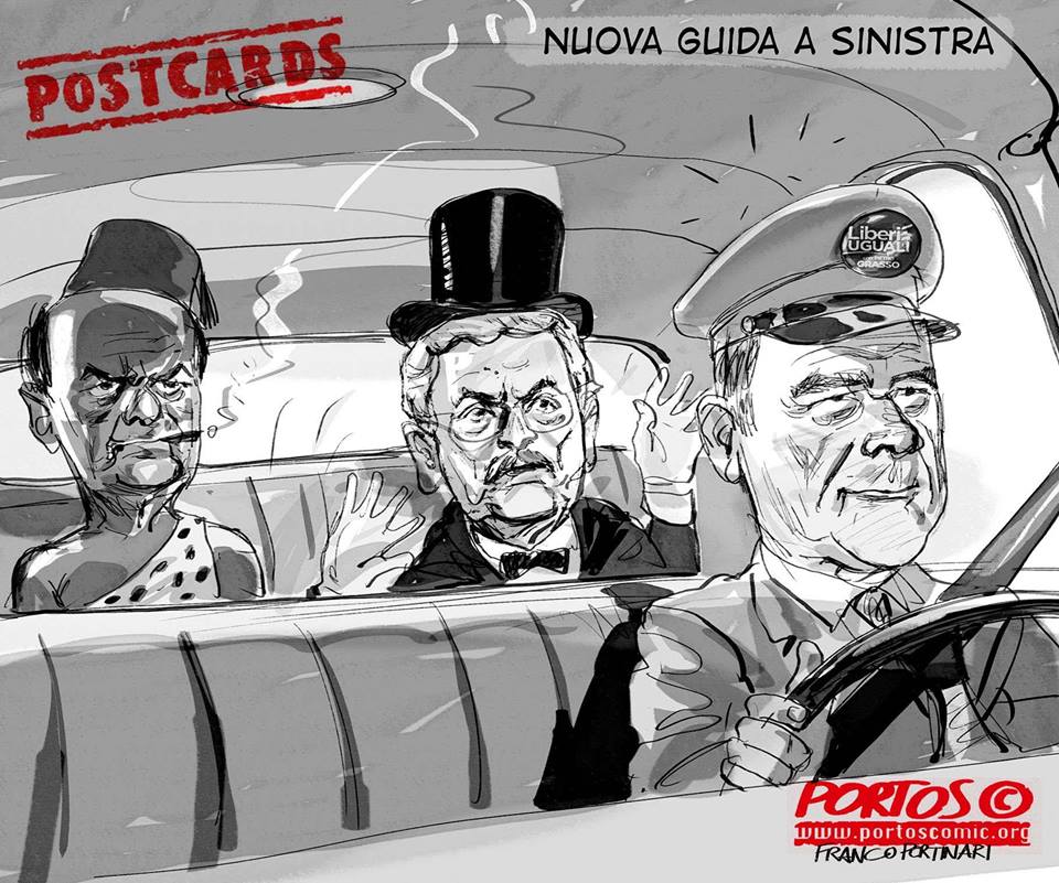 Risultati immagini per vignetta su Liberi e Uguali di grasso