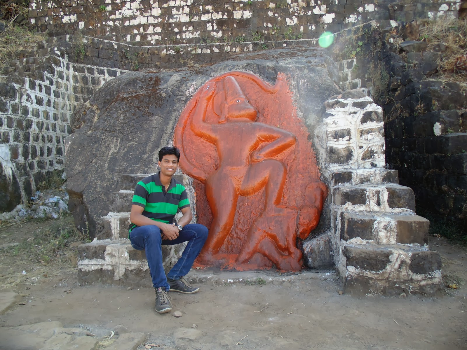 Temple at tikona fort near pune