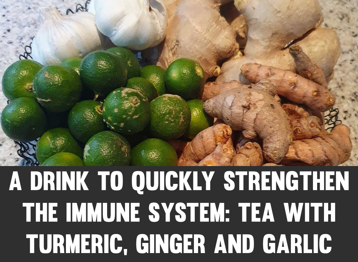 A drink to quickly strengthen the immune system tea with turmeric