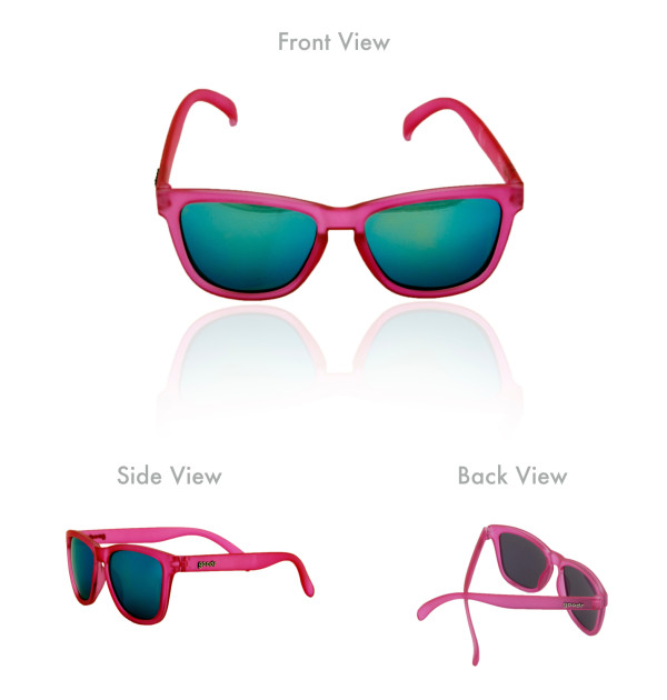 pink running sunglasses