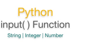 input( ) function in Python.