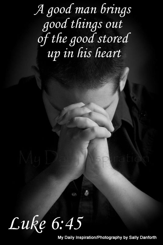 Bible verse about being a good man