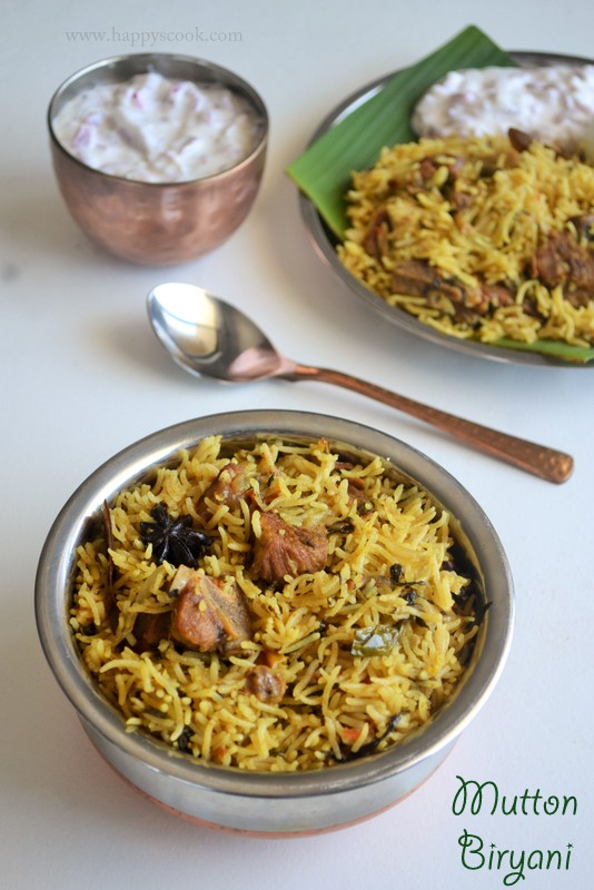 Mutton Biryani Recipe Mutton Biryani in Pressure Cooker Happy's Cook