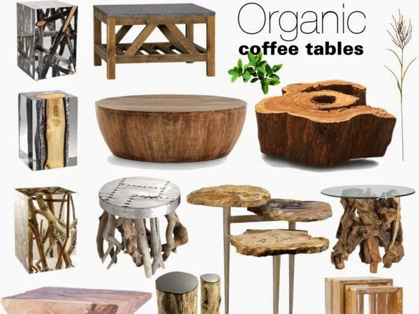 Organic Wood Coffee Tables 